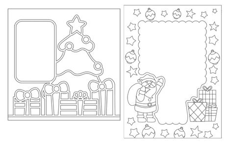 Песочный мир. Трафарет. Песочная рамка А4 "Новый год" в асс-те *