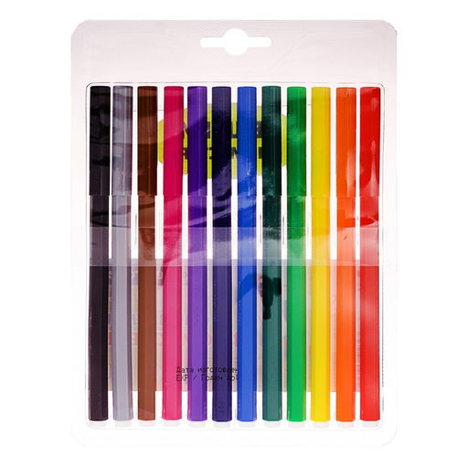 Фломастеры 12 цветов Centropen 7790 Washable 1.8 мм, блистер, европодвес, линия 1.0 мм