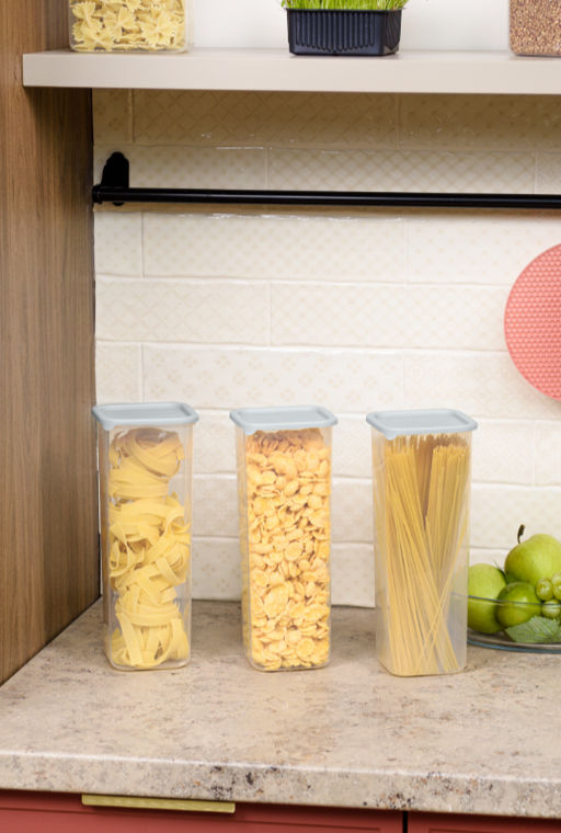 Банка для сыпучих продуктов Sugar&Spice Vanilla квадратная 1,9л,с гибкой крышкой трюфельSE168610025 - Пластик репаблик фото 4