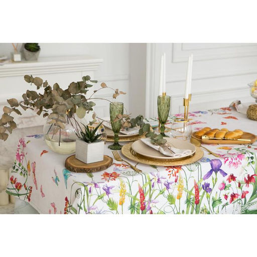 Скатерть Этель Луговые цветы 220х150 см, 100 % хл, саржа 190 гр/м2  фото 7