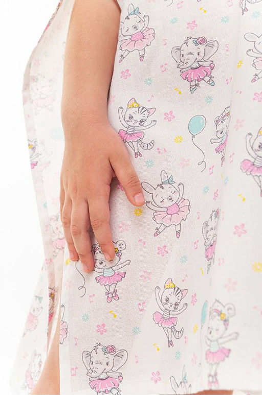 Хлопковое пляжное эко-пончо с капюшоном Happy Fox Home  фото 13