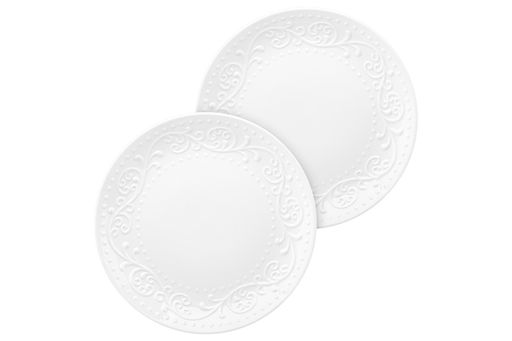 Набор тарелок для закуски 2 пр. 27*27*2 см "Ажур" NEW BONE CHINA