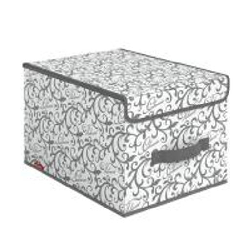 VAL CG-BOX-LM Короб стеллажный с крышкой, большой, 30*40*25 см, CLASSIC GREY, шт