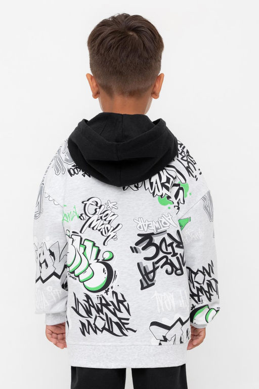 КР 302743/речной перламутр,граффити к562 джемпер (толстовка) для мал - Crockid фото 3