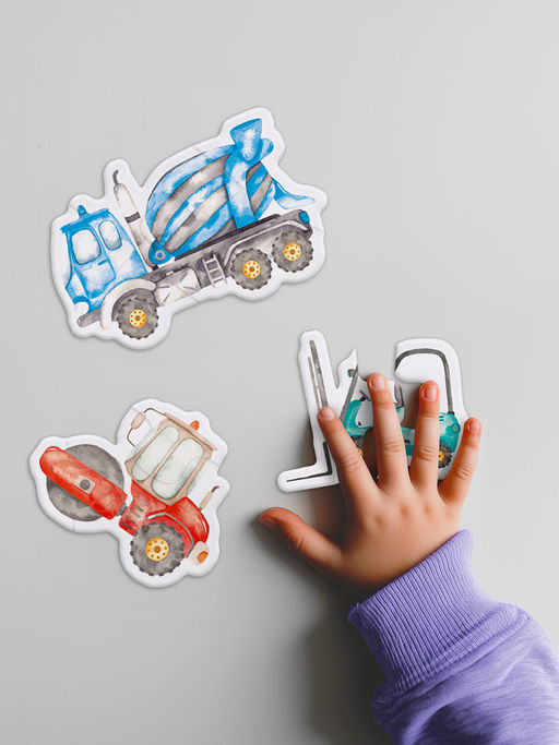 ФРЕЯ PZL-BК-007 Пазлы для малышей Строительная техника 24 элемент