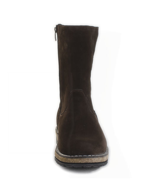 Полусапоги женские на войлочной подошве, Нубук, овчина, войлок, лепесток - Roshva фото 3