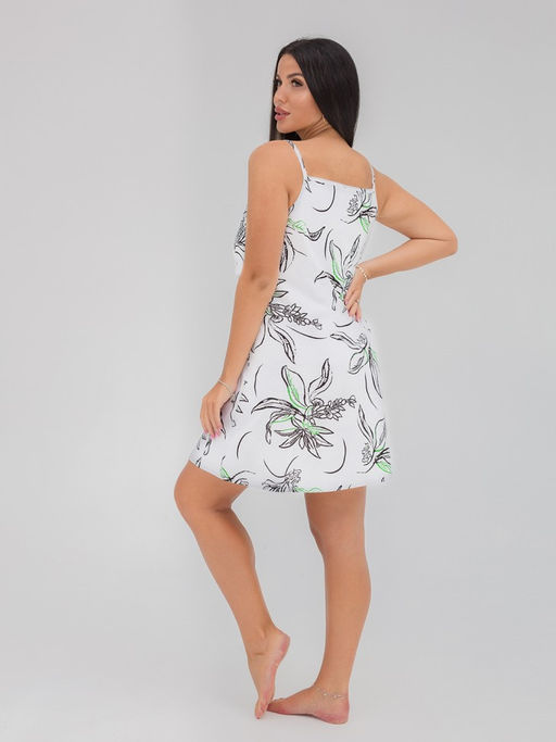 Сорочка ночная арт. С-5 Бело-зеленая - Милана фото 6