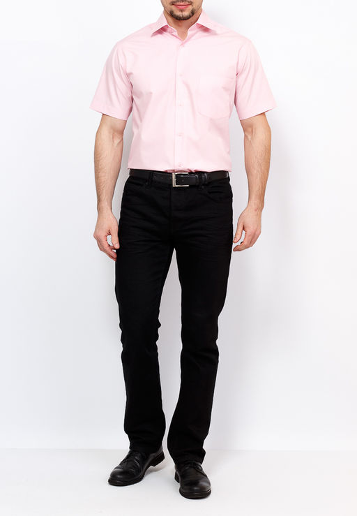 Сорочка мужская короткий рукав GREG 620/309/LT ROSE/Z  фото 2