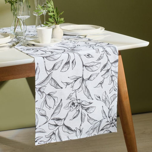 Дорожка Доляна Plant leaves 40х146 см, 100% хл, рогожка 164 г/м2  фото 5