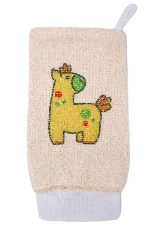 VIVAL Мочалка детская рукавица из хлопка с рисунком  фото 7