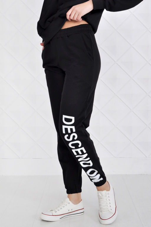 Арт. 7385 Брюки женские 44-52 (5 шт) Цвет:черный - Калинка фото 3