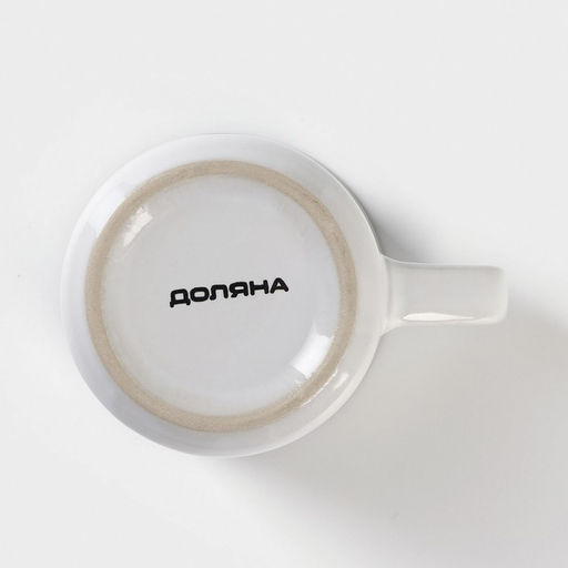 Кружка Доляна «Кофе», 165 мл, керамика, цвет белый