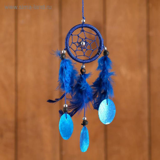 Ловец снов «Нежность», 6×0.5×20 см, синий