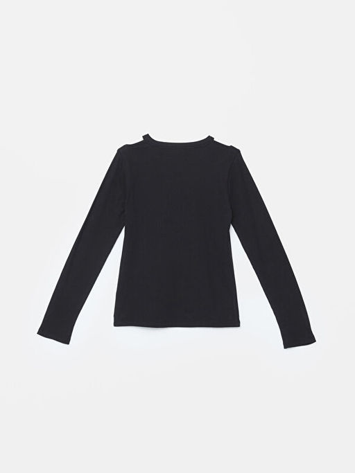 Bisiklet Yaka K?z ?ocuk Ti??rt