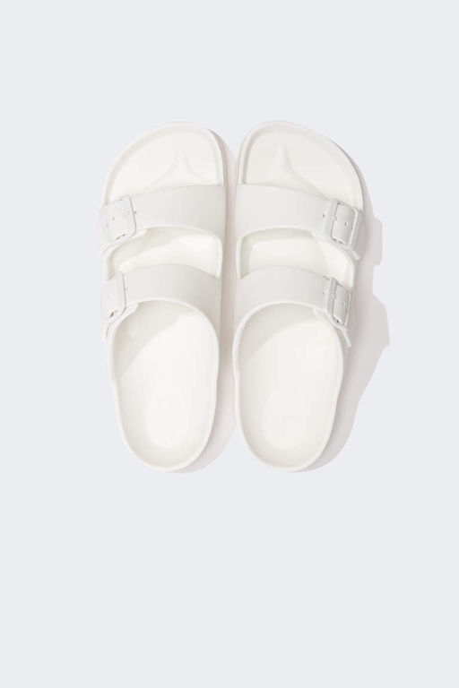 Мужские тапочки Eva на плоской подошве с двойной полосой - Defacto фото 6