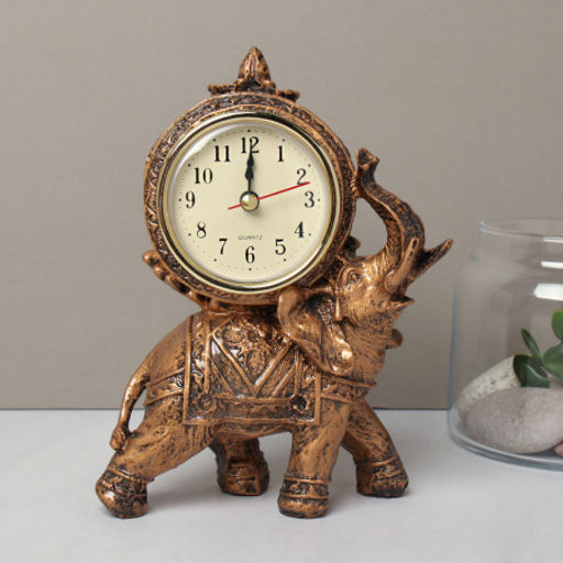 Часы статуэтка Слон 17 см / 1079A /уп 72/ - ГалеонТрейд фото 2