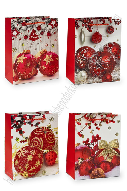 Пакет Новогодний 18*23*10 см (12 шт) SF-7568, микс №33