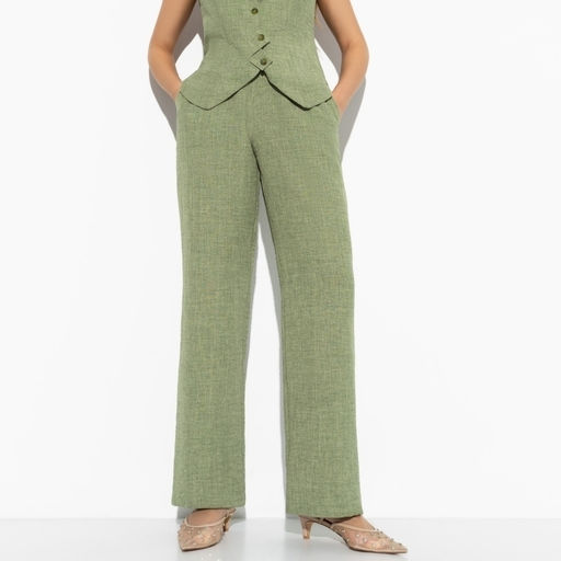 Брюки Изящной походкой (green) - Charutti фото 3