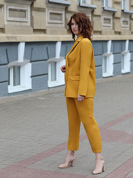 Костюм МИРАНДА горчичный - Almond фото 8
