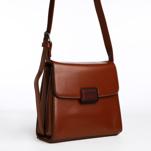 Сумка-мессенджер на магните, цвет коричневый - Simaland фото 3