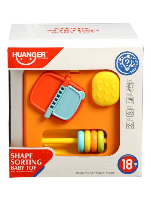 Сортер "Кубик" с шестеренками и фигурами