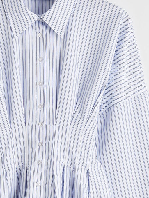 ?izgili Kad?n Pileli Peplum G?mlek