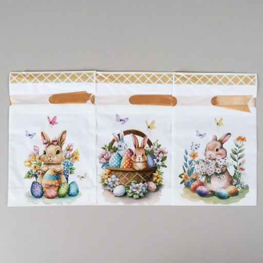 Мешочек подарочный набор 50 штук 15х23 см Кролик / YI1523-15 /уп 30/120/ - Галеонтрейд фото 4