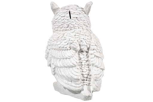 Копилка 21,5*18*26,5 см "Филин" белый перламутр