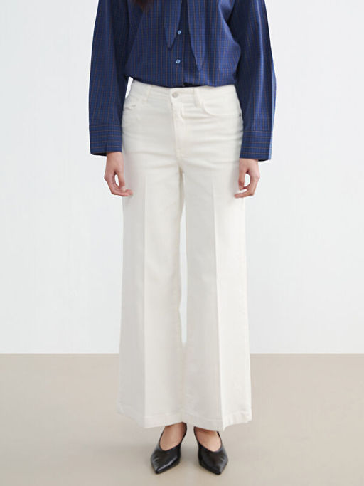 Wideleg Kad?n Jean Pantolon