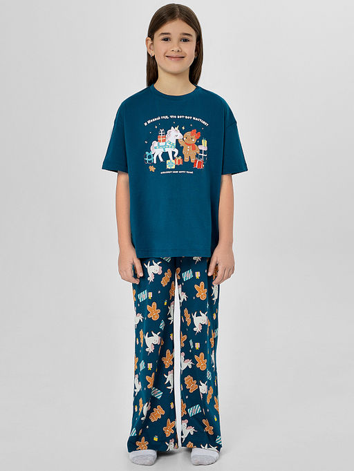 КОМПЛЕКТ ДЛЯ ДЕВОЧЕК (ДЖЕМПЕР, БРЮКИ)