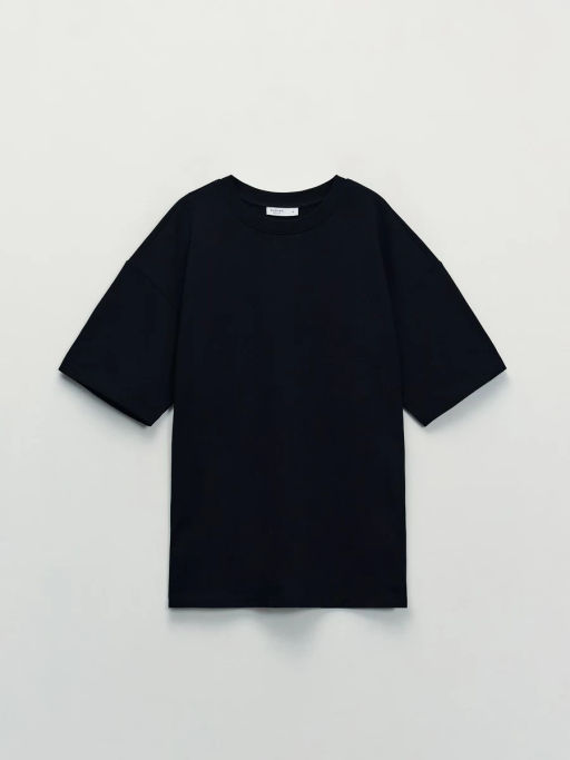 Базовая футболка оверсайз из хлопка / Zarina фото 8