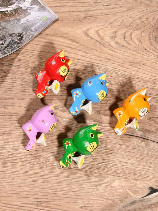 Сувенир интерьерный «Кошечки», набор 5 шт., дерево