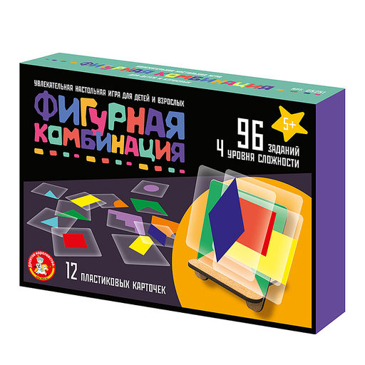Игра настольная Фигурная комбинация (96 заданий) - Десятое королевство фото 4