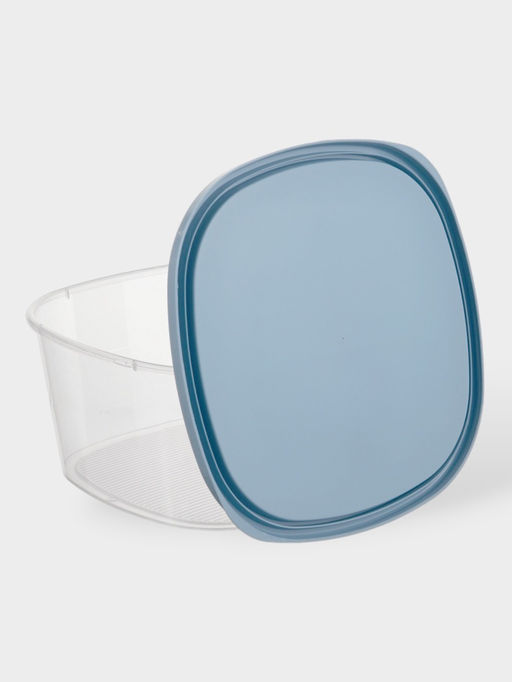 Цена за 2 шт. Контейнер для продуктов с мерной шкалой SparkPlast BioFresh, 2.65 л, прозрачный, пластик, крышка МИКС