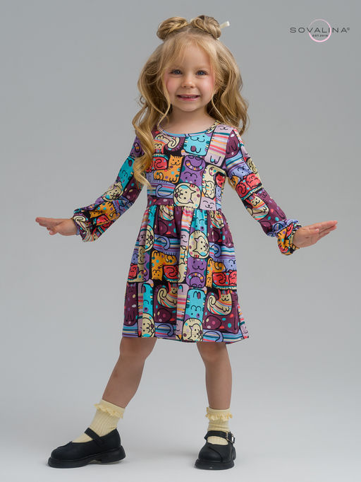 Платье Моана коты в горошек - Sovalina фото 11