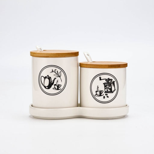 Банки для хранения сыпучих продуктов Для чая и кофе: 250 мл, 400 мл