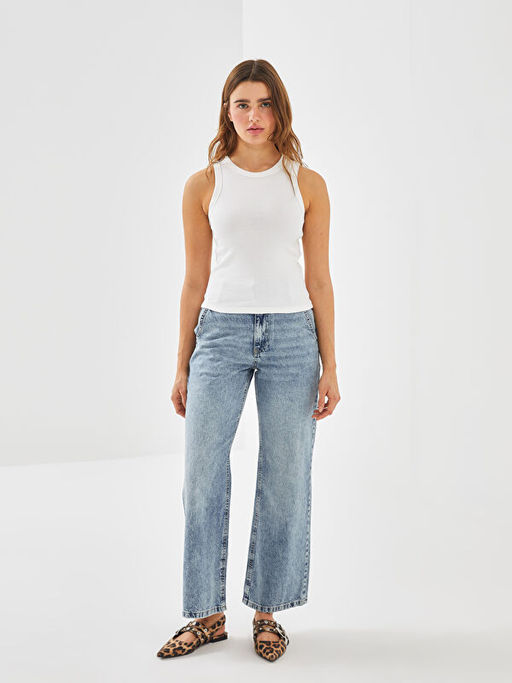 Bisiklet Yaka Dokulu Kad?n Atlet