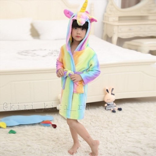 Халатик Волшебный фиолетовый Единорог (детский) - Кигуруми фото 7