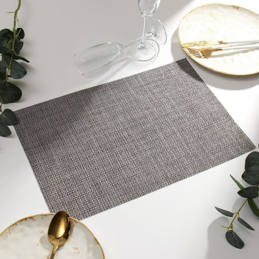 Салфетка на стол Доляна, цв.темно-серый, 45*30см  фото 2