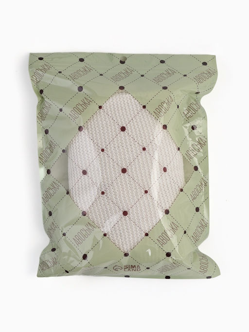 Сумка пляжная, плетёная, клетка 0.5 см, белая