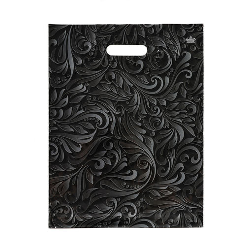 Цена за 50 шт. Пакет «Винтажные узоры», полиэтиленовый с вырубной ручкой, 30×39.5 см, 60 мкм