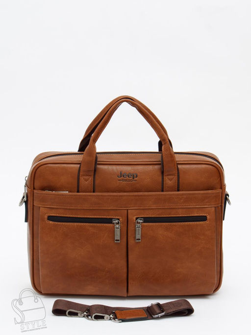 Портфель мужской 1795-01 brown Jeep - S-style фото 3