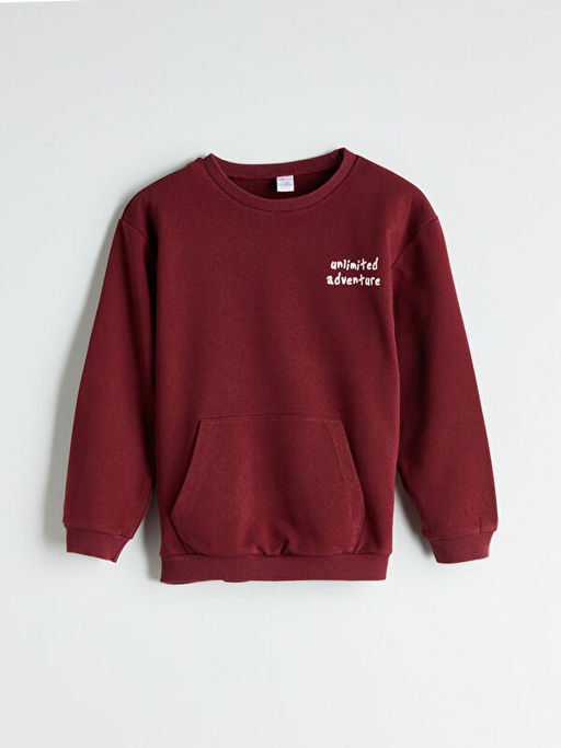 Bisiklet Yaka Erkek ?ocuk Sweatshirt