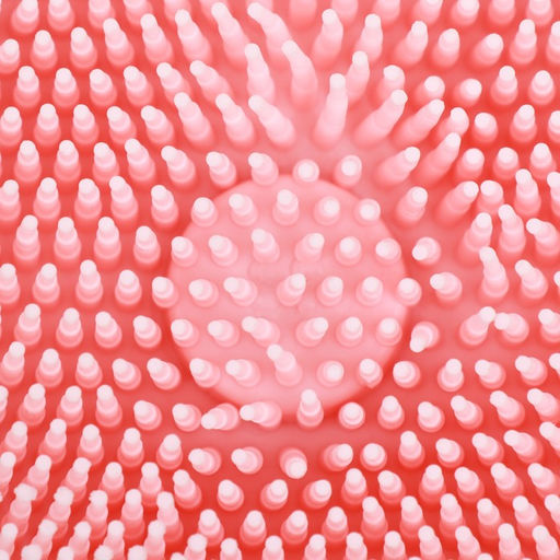 Щётка для мытья и массажа животных, с емкостью для шампуня, розовая - Пижон фото 6