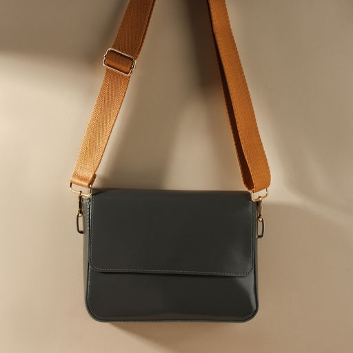 Ручка для сумки, стропа, с карабинами, 139±3×3.8 см, светло-коричневая