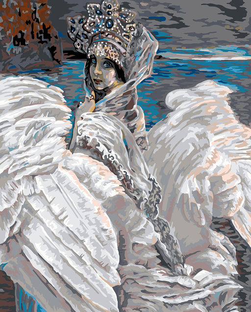 ФРЕЯ GTG-PNB/PL-200 Набор для раскрашивания по номерам 50 х 40 см По мотивам картины Врубеля М. А. Царевна-лебедь. 1900. Фрагмент