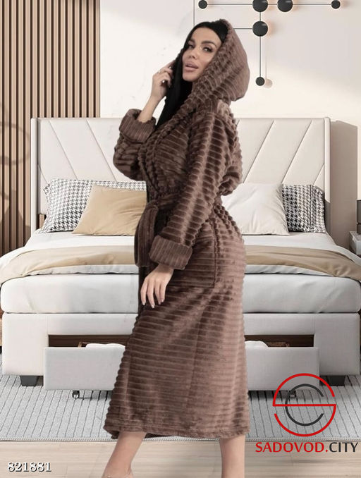 Халат домашний с поясом