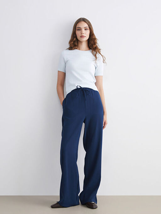 Beli Lastikli Geni? Pa?a Kad?n Pantolon