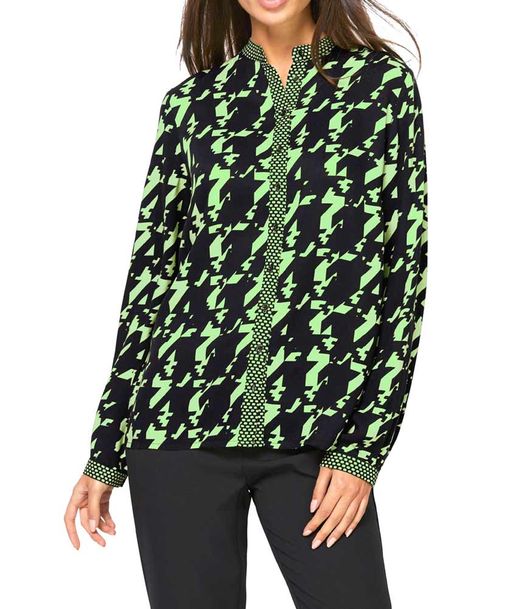 Блузка, черно-зеленая - Ashley brooke фото 5