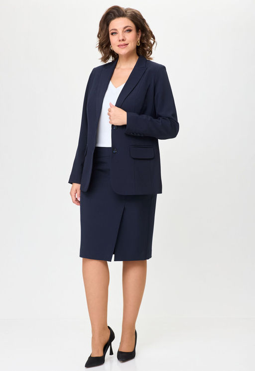 Костюм БелЭльСтиль 205/603 синий однотон фото 3